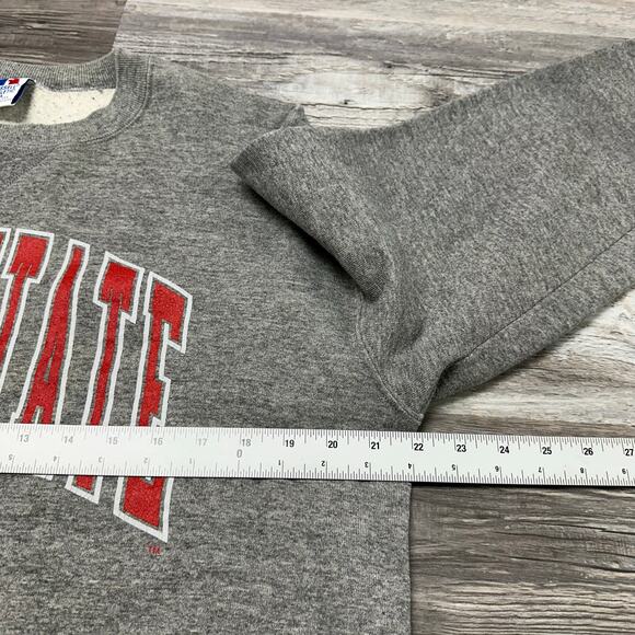 Vintage 90s Russell Athletic Ohio State OSU Buckeyes Gray Mens L Sweatshirt USA‎ - Picture 7 of 9